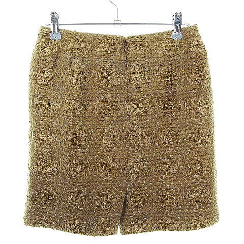 【中古】ロペピクニック ROPE Picnic スカート フレア ミニ スリット バックファスナー タック リボン 薄手 ツイード 36 ベージュ ボトムス /T2 レディース 【ベクトル 古着】 250509 auc-vector-20292389 ブランド古着の買取販売ベクトル サンプル画像2