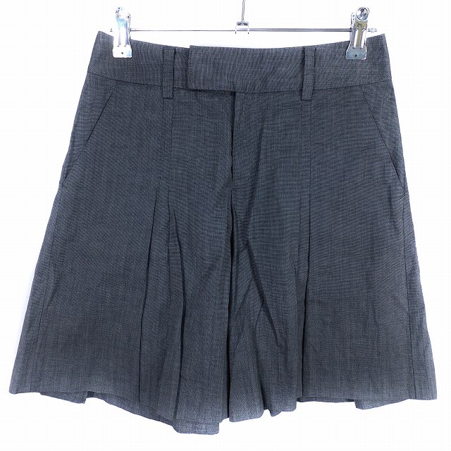 Cotton - 【中古】デプレ DES PRES トゥモローランド ショートパンツ パンツ ショート ジップフライ コットン 無地 00 グレー ボトムス /T2 レディース 【ベクトル 古着】 250708