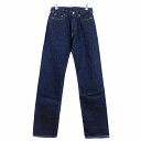 【中古】未使用品 桃太郎ジーンズ MOMOTARO JEANS 0905SP 出陣レーベル デニム パンツ 桃耳 セルビッチ クラシックストレート ボタンフライ...