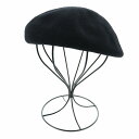 【中古】カシラ CA4LA ベレー帽 帽子 フェルト 黒 ブラック /SI32 レディース 【ベクトル 古着】 240229