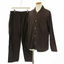 【中古】キスニューヨークシティ KITH NYC X PARACHUTE PAJAMA パジャマ セットアップ 上下 ペイズリー柄 シャツ 長袖 イージーパンツ...