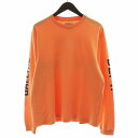 【中古】GALLERY DEPT. ギャラリーデプト Tシャツ カットソー 長袖 ロゴ M オレンジ /AN2 ☆AA★ メンズ 【ベクトル 古着】 241007(4)