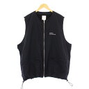 【中古】エスエフシー S.F.C(STRIPES FOR CREATIVE) STITCHED ZIP VEST スティッチドジップベスト XXL ブラック /...
