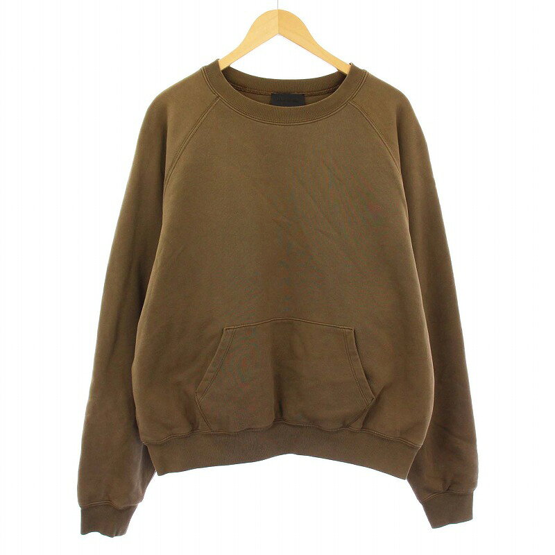 【中古】フィアオブゴッド Fear of God 7th collection FG7C Vintage Inspired Crewneck Sweatshirt スウェット トレーナー 長袖 S カーキ /KH メンズ 【ベクトル 古着】 250513