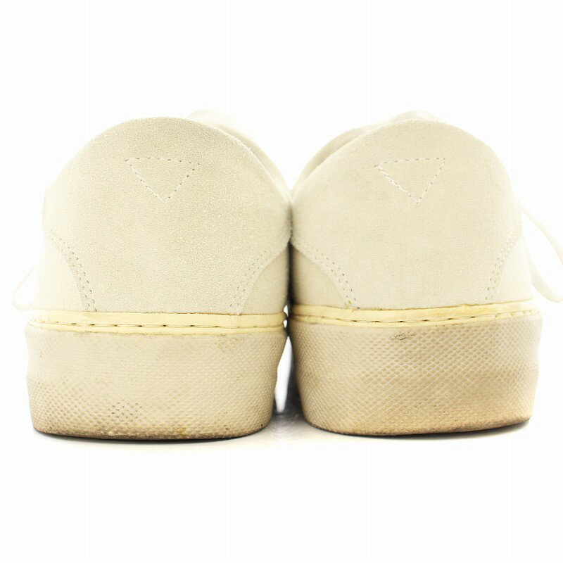 【中古】スラック SLACK WHY NEW YORK スニーカー ローカット スエード US8 26cm 白 ホワイト /KU メンズ 【ベクトル 古着】 250512