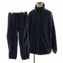 【中古】オルウェイス ALWAYTH トレーニングジャケット パンツ Training jacket and pants セットアップ ジョガーパンツ ナイロン L 紺 ネイビー /AN40 メンズ 【ベクトル 古着】 250623