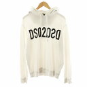 【中古】ディースクエアード DSQUARED2 パーカー プルオーバー ロゴ L 白 ホワイト S74GU0495S23851 /AN7 メンズ 【ベクトル 古着】 250624