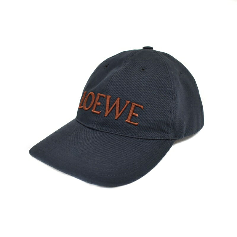 【中古】未使用品 ロエベ LOEWE キャップ キャンバス ロゴ刺? 帽子 S 紺 ネイビー K820358X68 ☆AA★ レディース 【ベクトル 古着】 250705のサムネイル
