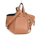 【中古】ロエベ LOEWE ハンモック スモール レザー ショルダーバッグ ハンドバッグ 茶 ブラウン メンズ 【ベクトル 古着】 250704