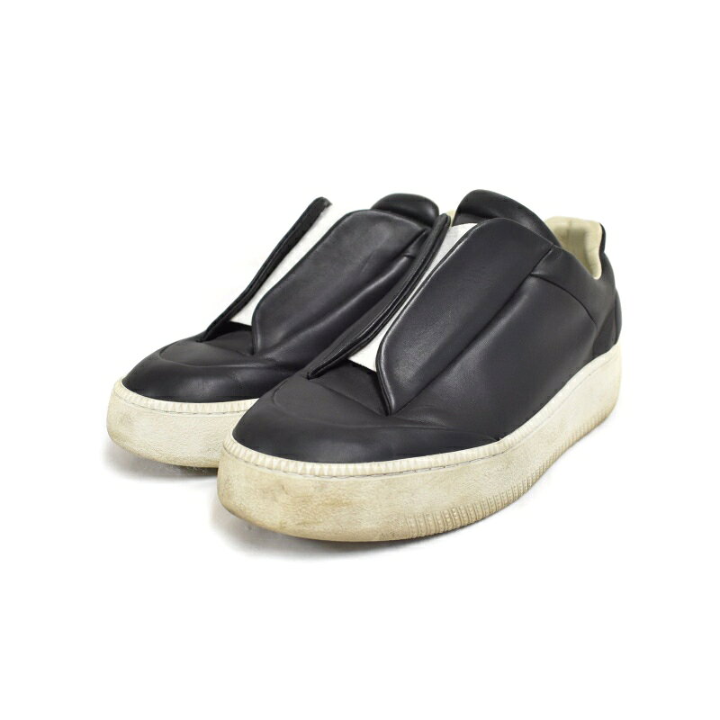 【中古】メゾンマルジェラ 22 Maison Margiela 22 18SS FUTURE LOW TOP スニーカー スリッポン 43 黒 ブラック S57WS0187 ☆AA★ メンズ 【ベクトル 古着】 250726
