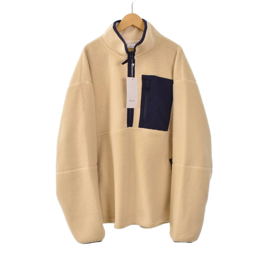 未使用品 プレシャル PRE_CIAL POLARTEC HEAVY BOA FLEECE PULLOVER ポーラテック ヘビーボアフリース プルオーバー ジャケット 2 ベージュ PRE23-70003 ☆AA★ メンズ  260121