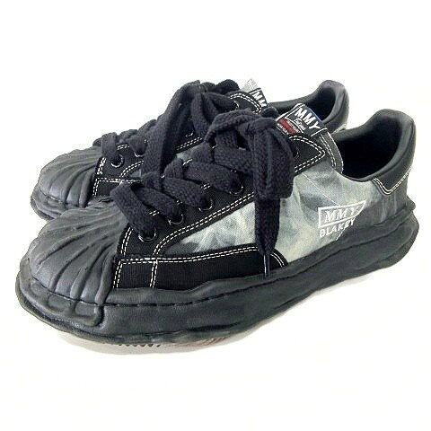【中古】ミハラヤスヒロ MIHARA YASUHIRO アトモス atmos エフアールアーツ FR2 BLAKEY LOW Smoking kills スニーカー 43 黒 ブラック ☆AA★ メンズ 【ベクトル 古着】 260320