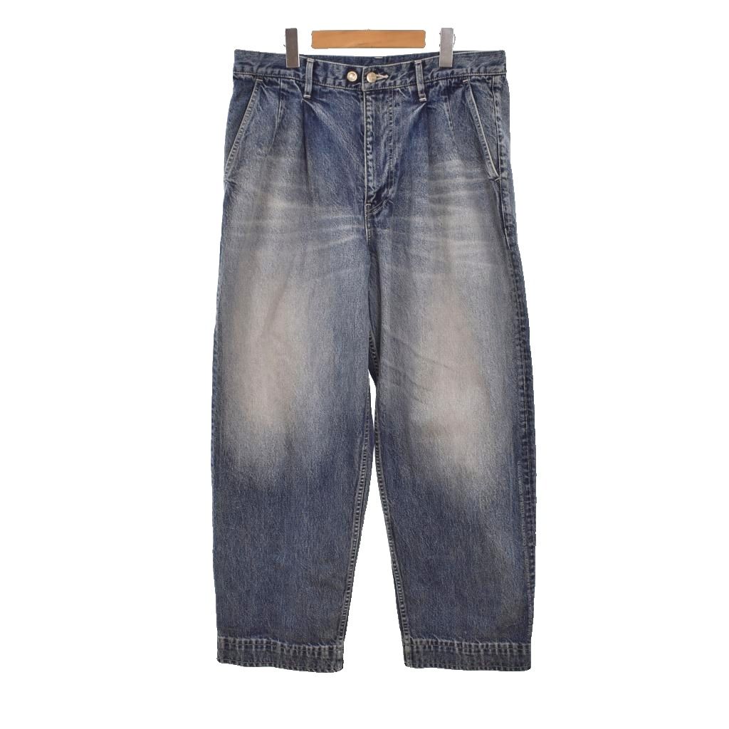 グラフペーパー Graphpaper エヌハリウッド N.HOOLYWOOD Two Tuck Tapered Pants テーパード デニムパンツ ジーンズ 3 青 ブルー NH-GP-CP01 メンズ  260418