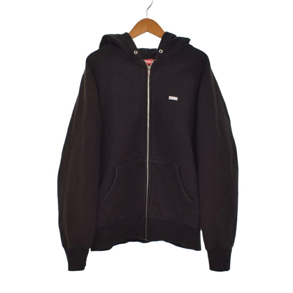 シュプリーム SUPREME SMALL BOX ZIP UP HOODED SWEATSHIRT スモールボックス ジップアップ スウェットシャツ パーカー フーディー S 黒 ブラック メンズ  260520