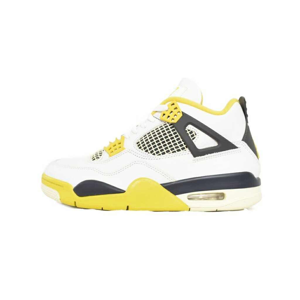ナイキ NIKE Women's Air Jordan 4 Retro Vivid Sulfur ウィメンズ エアジョーダン4 レトロ ヴィヴィッドサルファー スニーカー US9 黄 イエロー AQ9129-101 メンズ 260612
