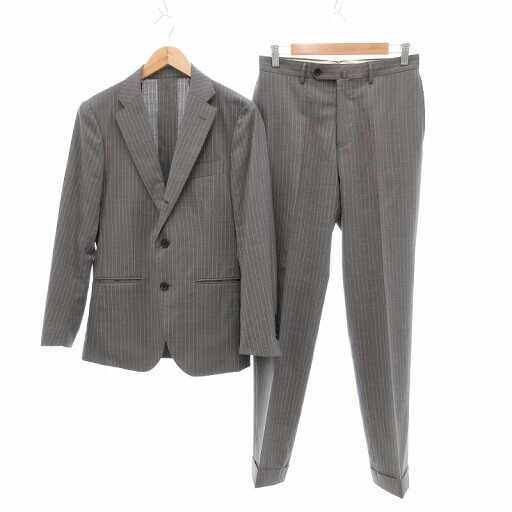 【中古】アーバンリサーチ URBAN RESEARCH Tailor comero ストライプスーツ セットアップ テーラードジャケット シングル パンツ 段返り3つボタン ウール グレー 44 /UO メンズ 【ベクトル 古着】 250506 【中古】アーバンリサーチ URBAN RESEARCH Tailor comero ストライプスーツ セットアップ テーラードジャケット シングル パンツ 段返り3つボタン ウール グレー 44 /UO メンズ 【ベクトル 古着】 250506