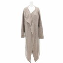【中古】ロル L'Or ニット ロングカーディガン コーディガン カシミヤ混 長袖 グレージュ /HO レディース 【ベクトル 古着】 250512