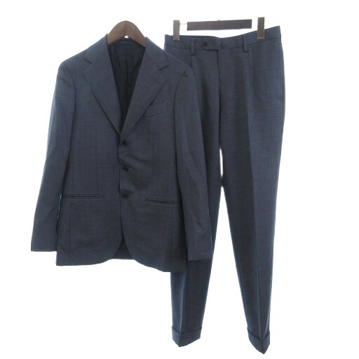 【中古】ユナイテッドアローズ UNITED ARROWS 美品 モヘヤトロピカルウール ピークドラペル スーツ セットアップ 3B テーラードジャケット パンツ 42 紺 ネイビー メンズ 【ベクトル 古着】 250828 【中古】ユナイテッドアローズ UNITED ARROWS 美品 モヘヤトロピカルウール ピークドラペル スーツ セットアップ 3B テーラードジャケット パンツ 42 紺 ネイビー メンズ 【ベクトル 古着】 250828