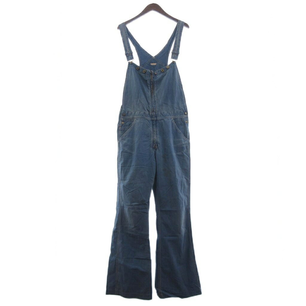 【中古】キャピタル kapital サロペット オーバーオール デニム ワイドパンツ ジップアップ 青 ブルー レディース 【ベクトル 古着】 251016
