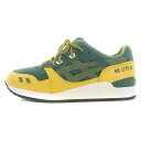 【中古】未使用品 アシックス asics キス Kith マーベル Marvel エックスメン X-Men ローグ ROGUE ゲルライト3 GEL LYTE 3 スニーカー シューズ ローカット スエード トレーディングカード付き US9.5 27.5cm 緑 黄 1201A960 /SI11 メンズ 【ベクトル 古着】 230928