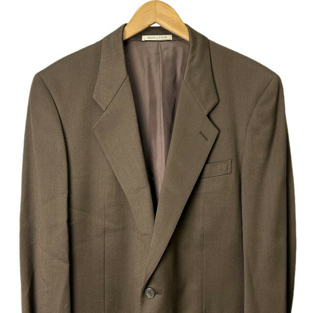 【中古】セデクションニコル SEDUCTION DE NICOLE テーラードジャケット 茶 M メンズ 【ベクトル 古着】 241016