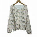 【中古】TWINSET Printed cardi-jumper ニット カーディガン 長袖 S レディース 【ベクトル 古着】 241022