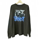 【中古】PRESURES プレジャーズ × Slipknot スリップノット COMPASS Tシャツ 長袖 茶 ブラウン XL メンズ 【ベクトル 古着】 250511