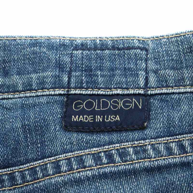 【中古】ゴールドサイン GOLDSIGN デニムパンツ ジーンズ ジーパン ジッパーフライ 24 青 ブルー 2121057 /AN29 ■GY41 レディース 【ベクトル 古着】 250625