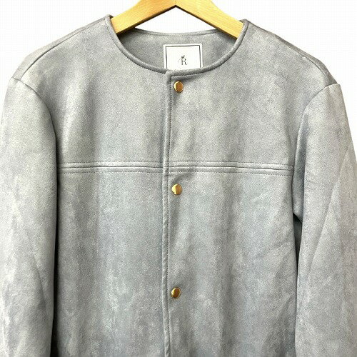 【中古】ロペピクニック ROPE Picnic マシュマロタッチ ファーポケット コート 水色 灰色 ブルーグレー 36 S位 レディース 【ベクトル 古着】 250729