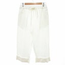 【中古】エムエムシックス メゾンマルジェラ MM6 Maison Margiela 22SS イージーワイドレッグパンツ リネン混 38 白 ホワイト 52KA0340 /JS ■GY19 レディース 【ベクトル 古着】 250819|詳細画像