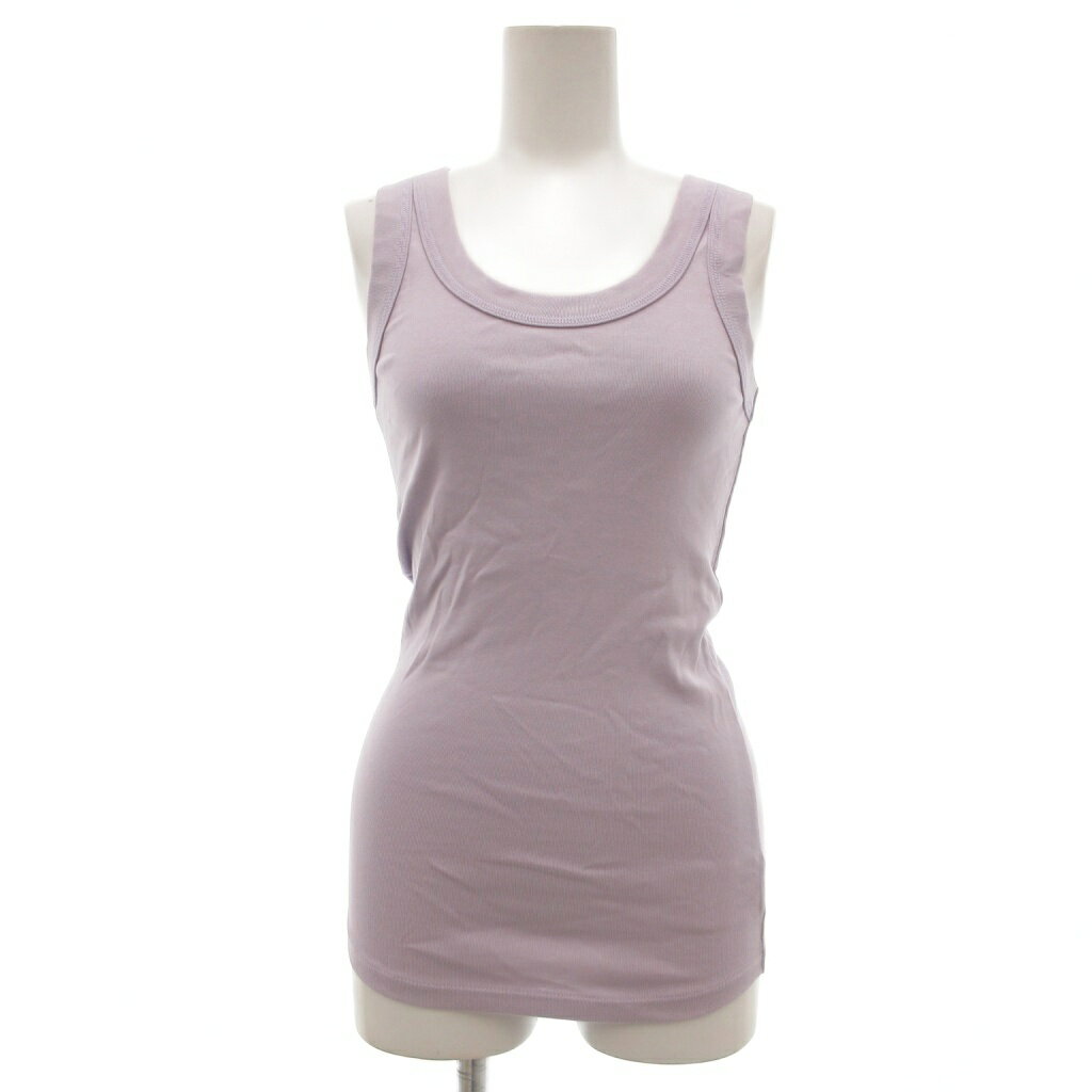 【中古】マカフィー MACPHEE トゥモローランド タンクトップ カットソー ノースリーブ 無地 S 紫 パー..