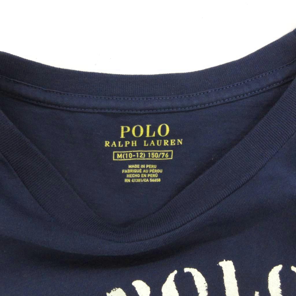 【中古】ポロ ラルフローレン POLO RALPH LAUREN プリントTシャツ 半袖 クルーネッ...