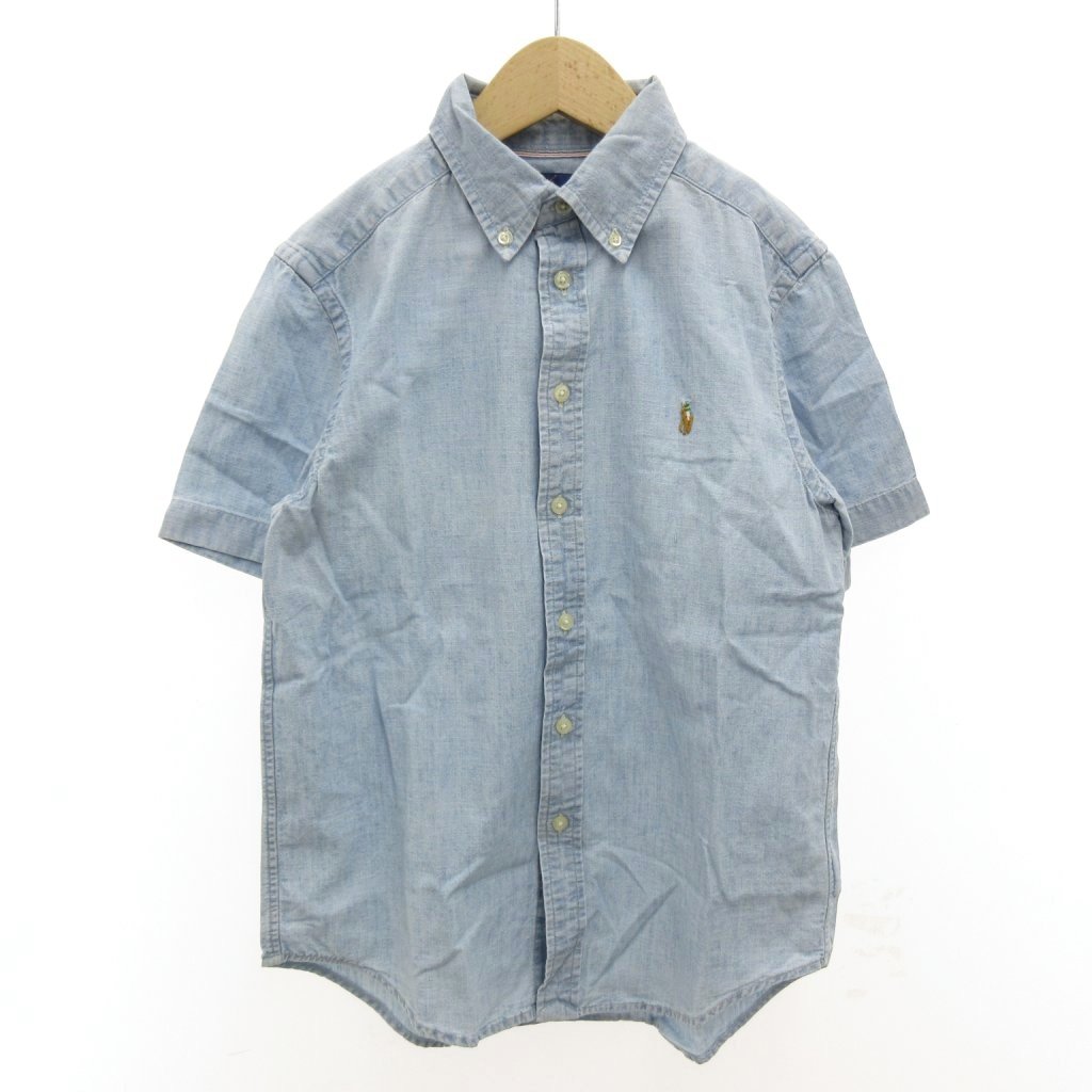 【中古】ラルフローレン RALPH LAUREN ボタンダウンシャツ 半袖 ポニー刺繍 男の子...