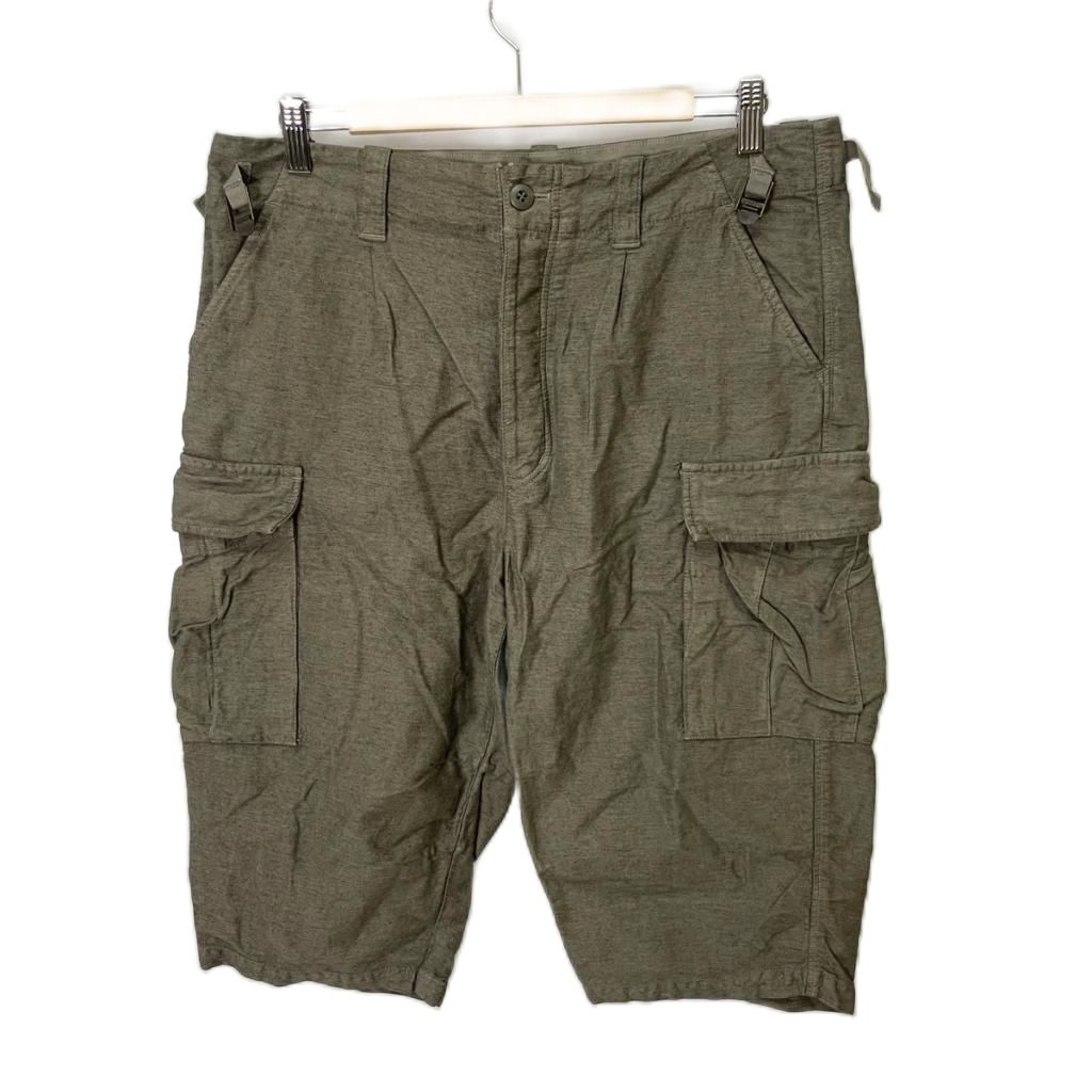 【中古】ドゥーズィエムクラス DEUXIEME CLASSE カーゴハーフパンツ ショートパンツ 麻 リネン混 10-030-500-2200 38 カーキ ■GY43 レディース 【ベクトル 古着】 260115