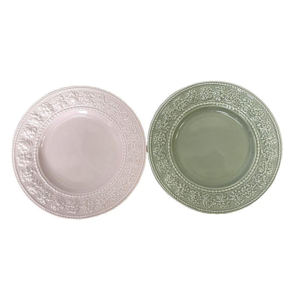 【中古】ウェッジウッド WEDGWOOD フェスティビティ グリーン ピンク 2枚セット 皿 プレート 食器 その他 【ベクトル 古着】 260416