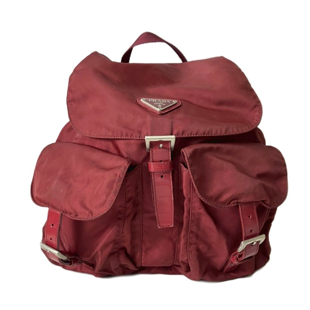 【中古】プラダ PRADA リュックサッ�