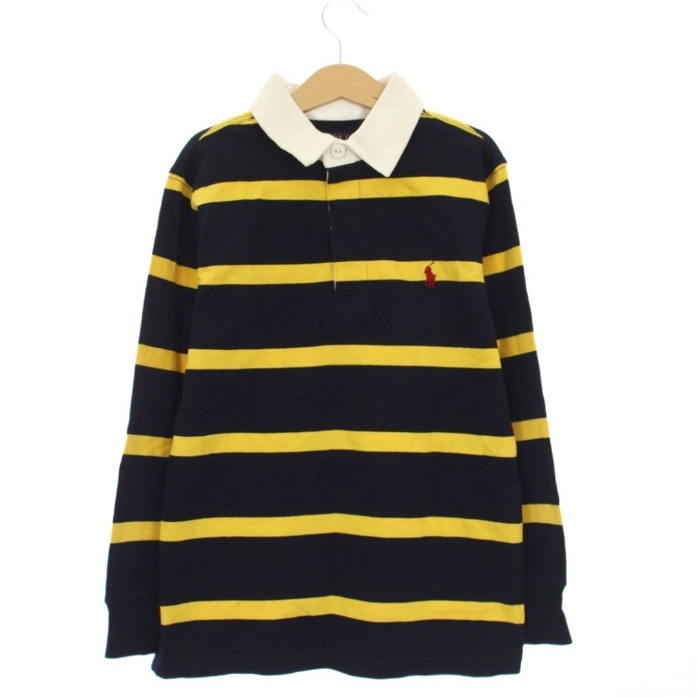 【中古】ポロ ラルフローレン POLO RALPH LAUREN タグ付き ポロシャツ 長袖 ボーダ...