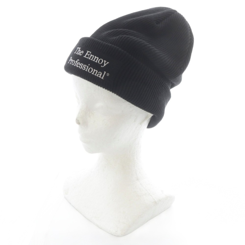 Cap, Hat - 【中古】ザエンノイプロフェッショナル The Ennoy Professional ニット キャップ 帽子 黒 ブラック AW25BRENAC01TK /SR ■SH メンズ 【ベクトル 古着】 260412
