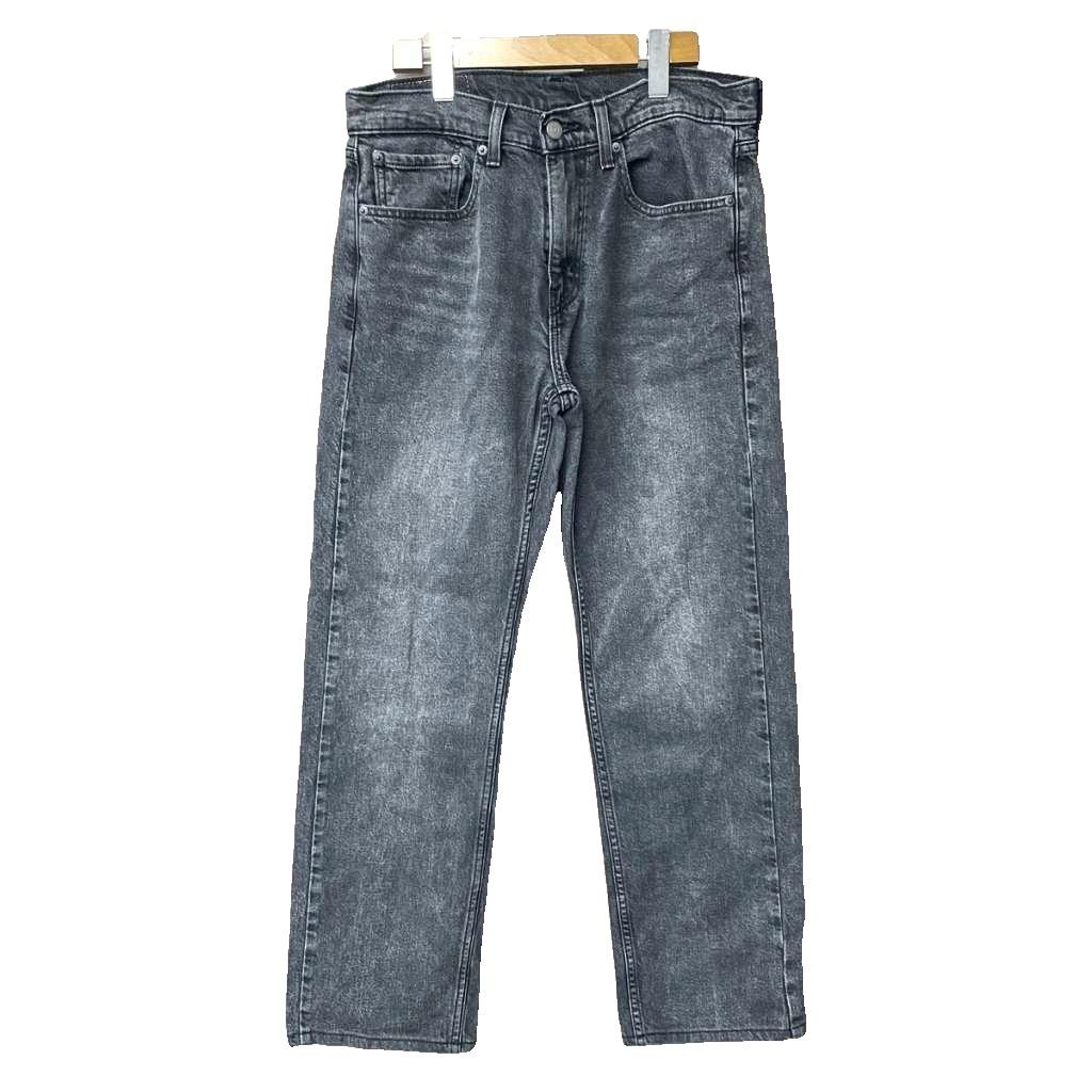 [Used] Levi's 505 Black Straight Denim Jeans W31 L32 Black Men's [Vector Used Clothing] 260427