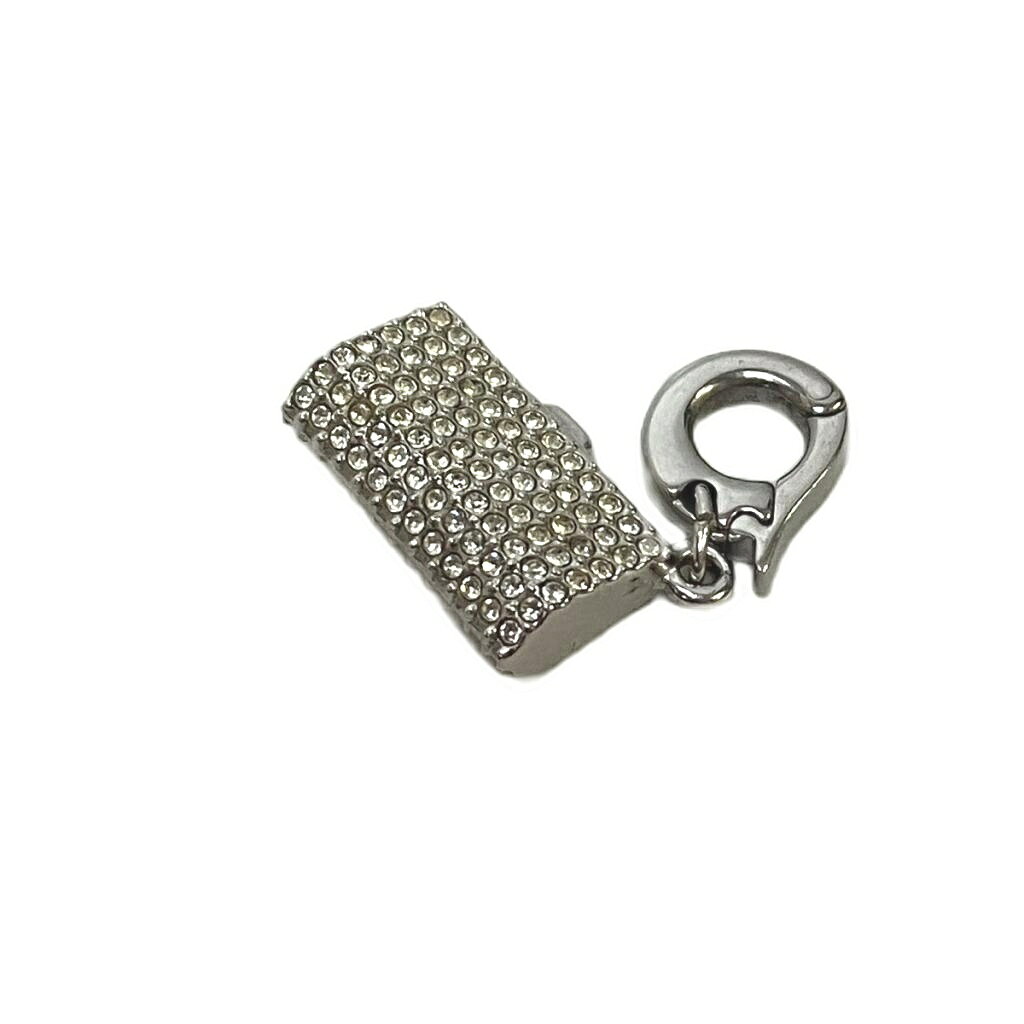 【中古】スワロフスキー SWAROVSKI ペンダントトップ チャーム シルバーカラー ■GY...