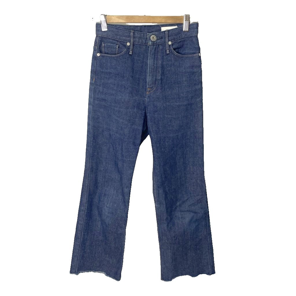 [Used] Upper Hights Cut-off Denim Jeans, Size 22, Indigo, Women's [Vector Used Clothing] 260621