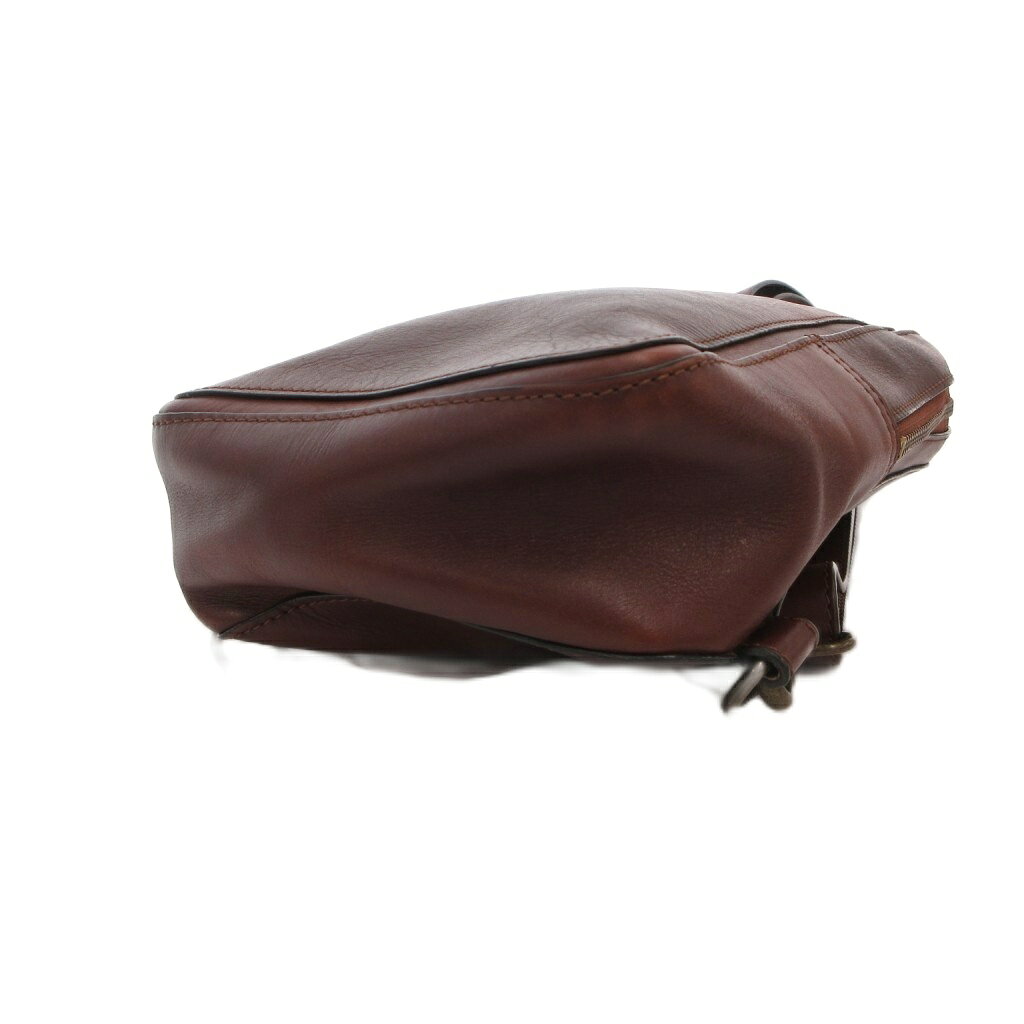 【中古】MOTHERHOUSE ボディバッグ ショルダーバッグ 裏地チェック柄 茶 ブラウン /NL メンズ 【ベクトル 古着】 260927 auc-vector-21308650 ブランド古着の買取販売ベクトル サンプル画像3