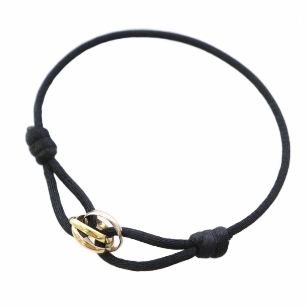 【中古】カルティエ Cartier Trinty bracelet cord トリニティブレスレット コード...