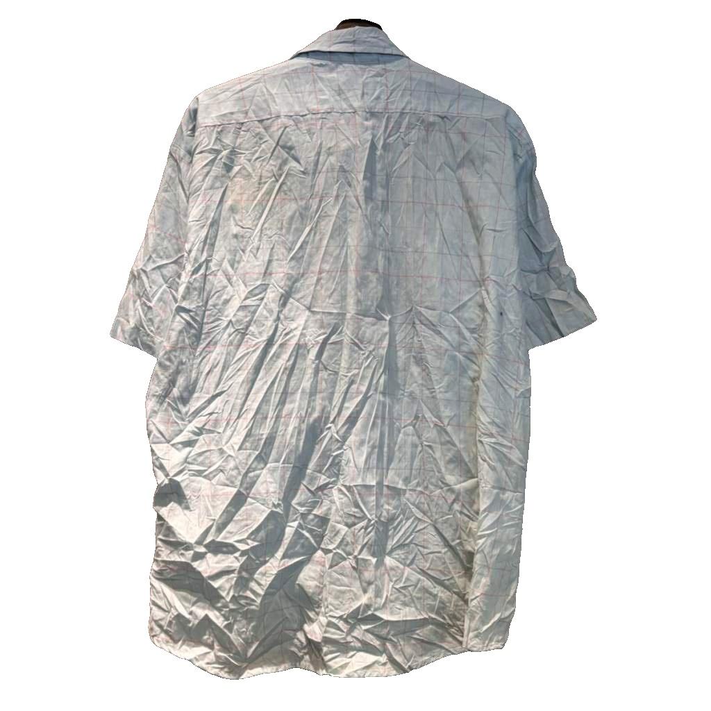 【中古】MAIN Strecn チェックシャツ 半袖 古着 ビッグサイズ XL スカイブルー ■GY06 メンズ 【ベクトル 古着】 260709 auc-vector-21097388 ブランド古着の買取販売ベクトル サンプル画像2