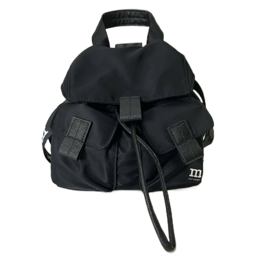 マリメッコ marimekko Everything Backpack S Solid リュックサック デイパック ブラック 091199/522326 レディース  260703