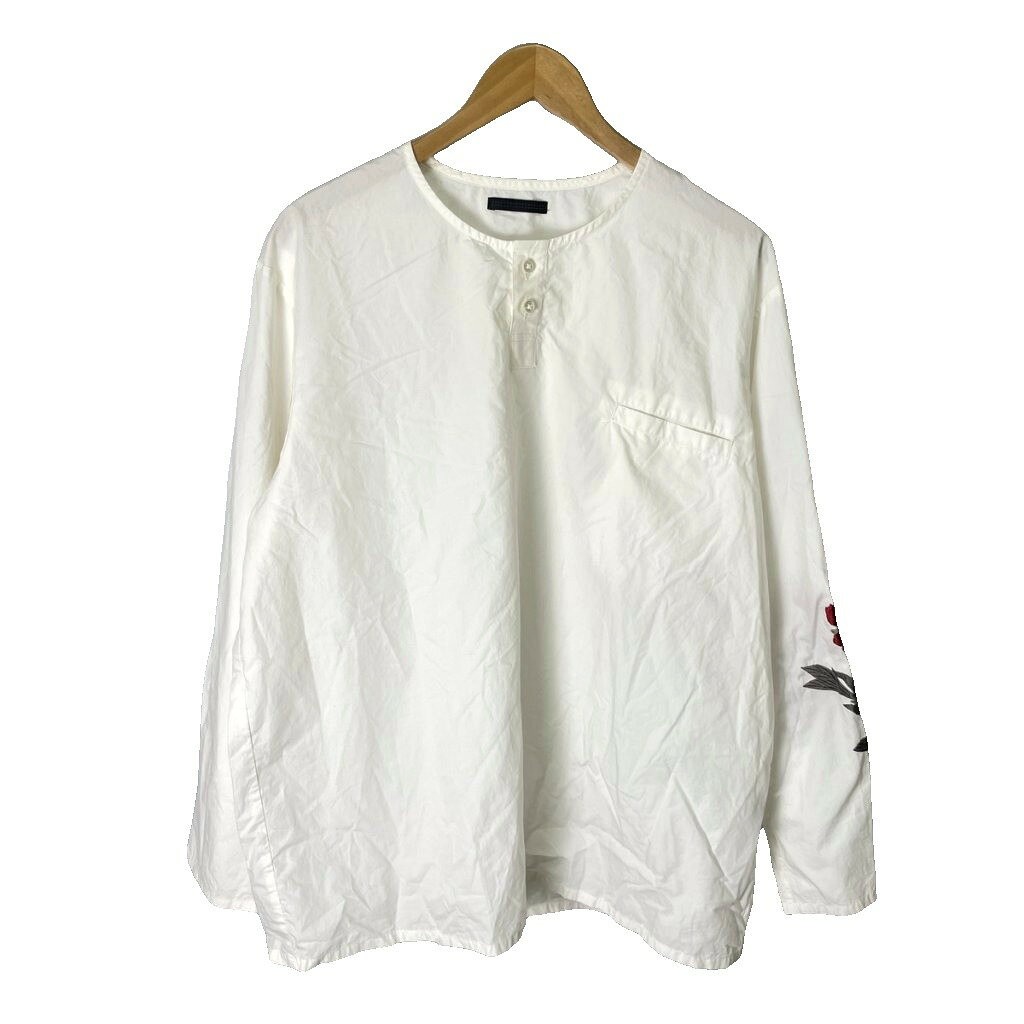 BISHOOL/ビシュール/薔薇刺繍ウールカットソー/黒 BISHOOL] ビシュール