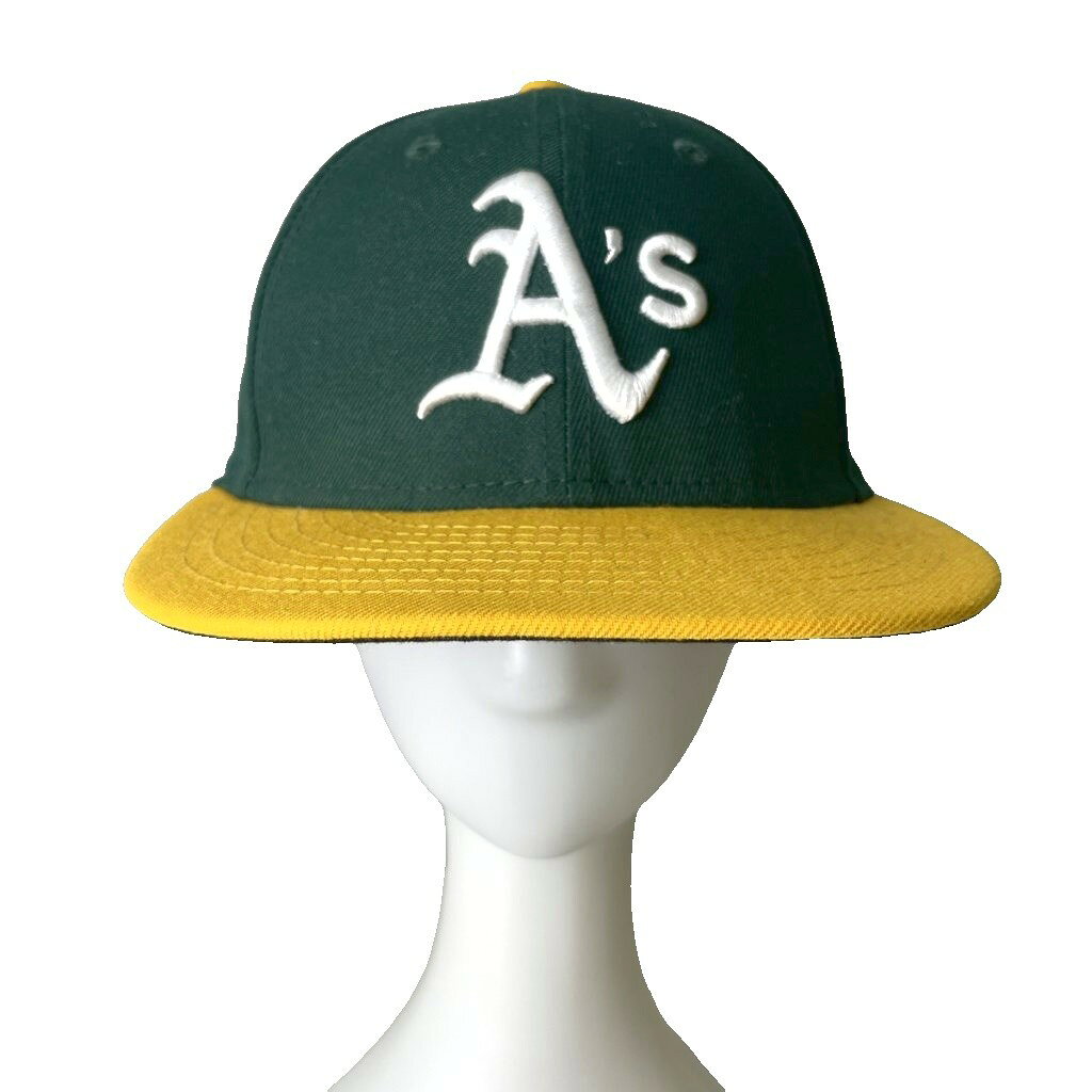 【中古】ニューエラ NEW ERA 59FIFTY オークランド アスレチックス ホーム A's キ...