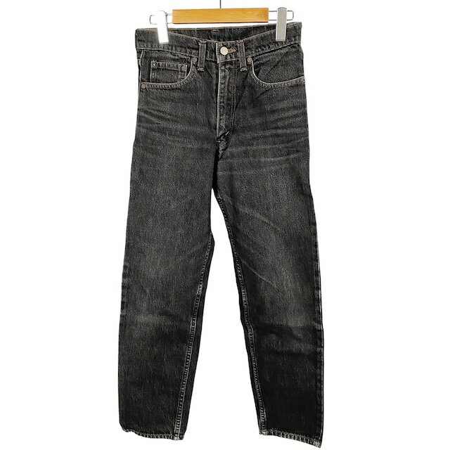 【中古】リーバイス Levi's デニムパンツ ボトムス ロゴボタン 黒 ブラック 28インチ レディース 【ベクトル 古着】 250213