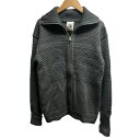 【中古】S.N.S. Herning ドライバーズニット 立体編み グレー XSサイズ セーター ブルゾン メンズ 【ベクトル 古着】 250403(4)