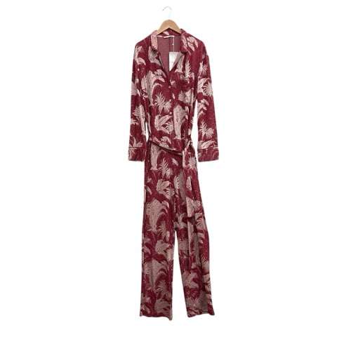 【中古】ザラ コレクション ZARA COLLECTION タグ付き オールインワン 総柄 光沢 リボン紐 伸縮性 レッド ベージュ S レディース 【ベクトル 古着】 250423 【中古】ザラ コレクション ZARA COLLECTION タグ付き オールインワン 総柄 光沢 リボン紐 伸縮性 レッド ベージュ S レディース 【ベクトル 古着】 250423